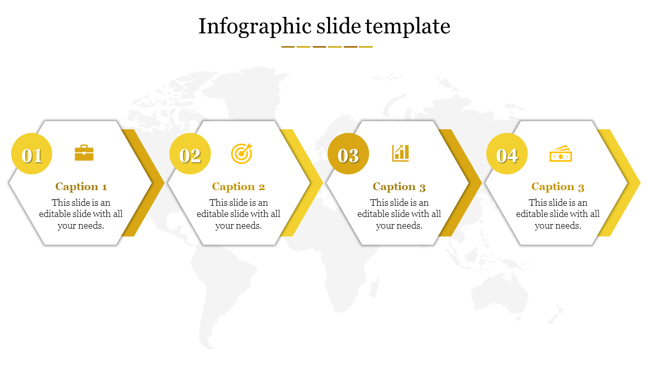 infographic slide template-4-Yellow